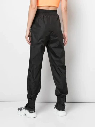 Shop Off-white Drawstring Track Pants - Black