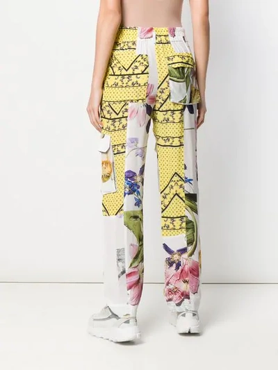 Shop Ganni Block Colour Trousers In Yellow