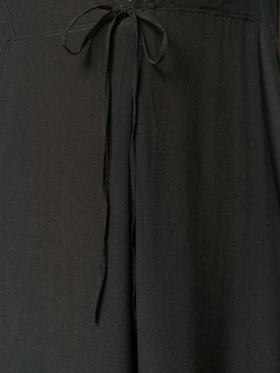 Shop Yohji Yamamoto Vintage Long Chiffon Dress In Black