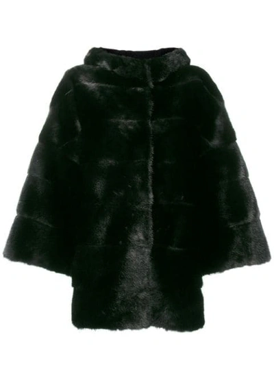 Shop Arma Hooded Coat - Black