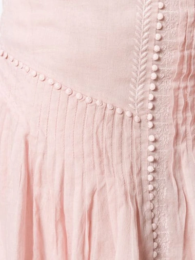 Shop Isabel Marant Étoile Pleated Mini Skirt In Pink