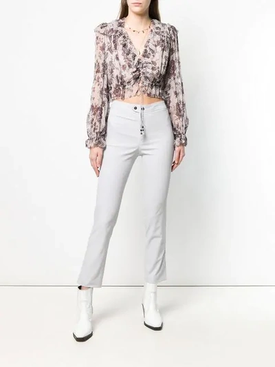 Shop Isabel Marant Slim-fit Trousers In Grey