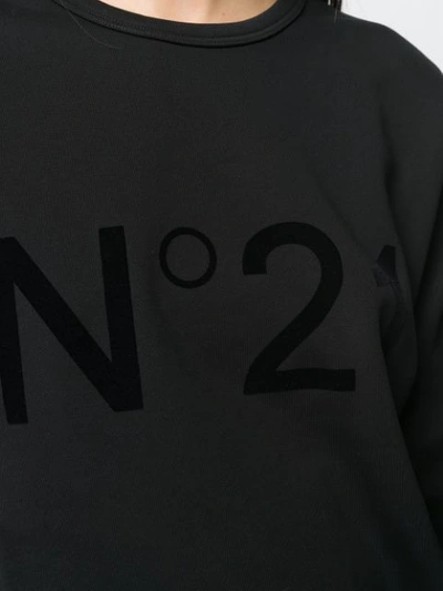 Shop N°21 Logo Sweatshirt In Black