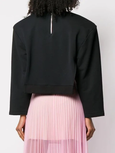 Shop Christopher Kane Crystal Sweatshirt - Black