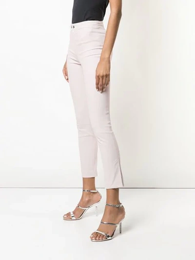 Shop Isabel Marant Mofira Skinny Trousers In Pink