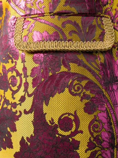 Shop Dolce & Gabbana Jacquard Blazer In Yellow