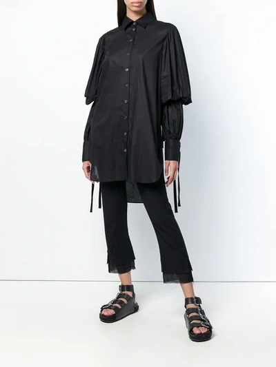 Shop Ann Demeulemeester Wide Shirt In Black