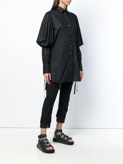 Shop Ann Demeulemeester Wide Shirt In Black