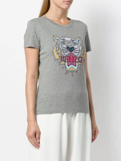 Shop Kenzo Tiger T-shirt In Grey