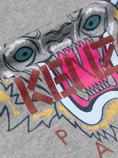 Shop Kenzo Tiger T-shirt In Grey