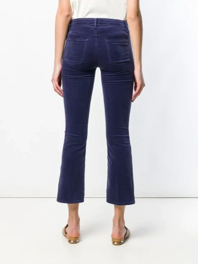 Shop J Brand Slim-fit Cropped Jeans In Blue