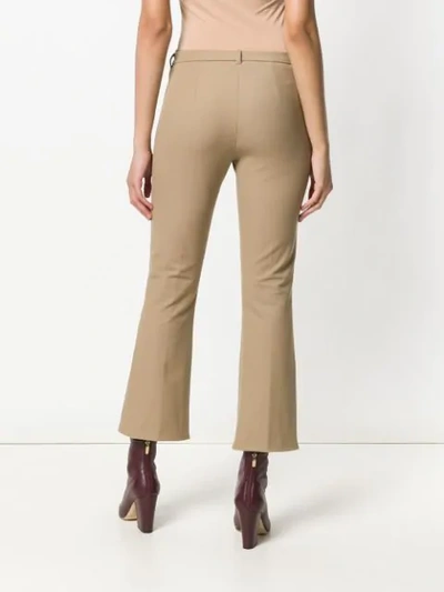 Shop Max Mara 's  Cropped Tailored Trousers - Brown