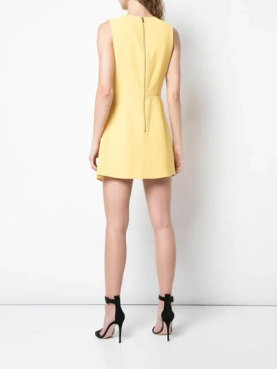 Shop Alice And Olivia Callie Sleeveless Dress In Yellow