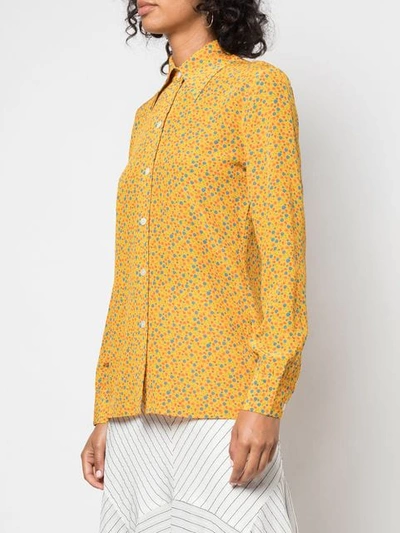 Shop Lhd Printed Shirt In Yellow