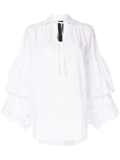 Shop Romance Was Born Broderie Butterfly Blouse In White