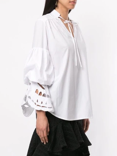 Shop Romance Was Born Broderie Butterfly Blouse In White