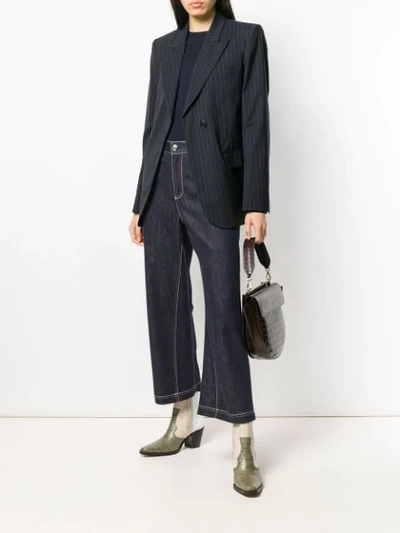 Roberto Collina Ultra-fine Merino Wool Sweatshirt In Blue