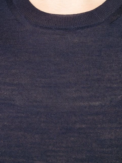 Roberto Collina Ultra-fine Merino Wool Sweatshirt In Blue