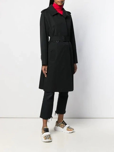 Shop Burberry Single-breasted Trench Coat In Black