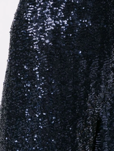 Shop Roland Mouret Sequin Embroidered Trousers In Blue