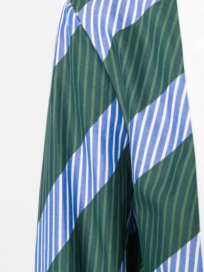 Shop Tory Burch Overprinted Tie-front Top In Blue