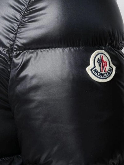 Shop Moncler Zipped Short Puffer Jacket In Black