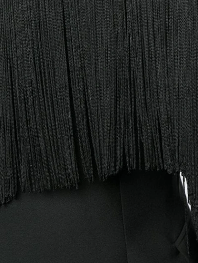 Shop Philipp Plein Fringed Blazer In Black