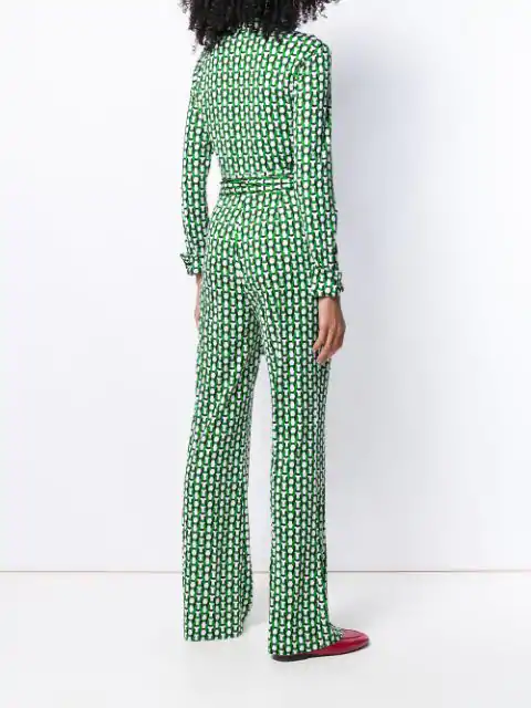 dvf michele silk jersey jumpsuit