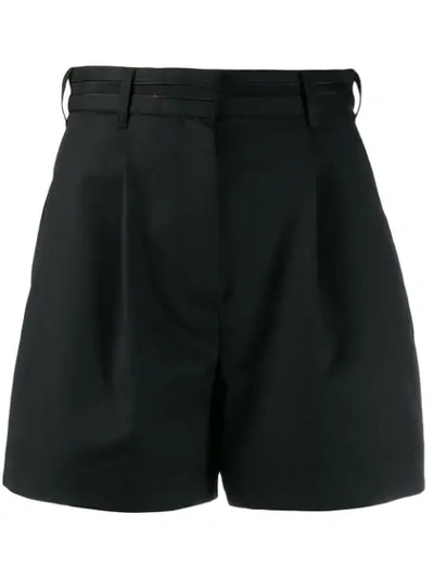 Shop Kenzo High Waisted Shorts In Black