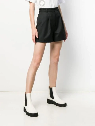 Shop Kenzo High Waisted Shorts In Black