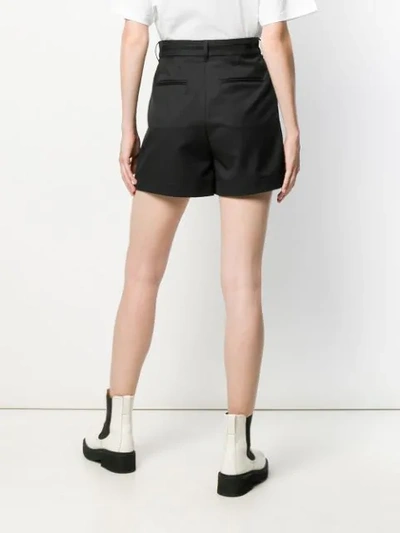 Shop Kenzo High Waisted Shorts In Black