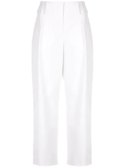 LANVIN HIGH-WAISTED TROUSERS - 白色