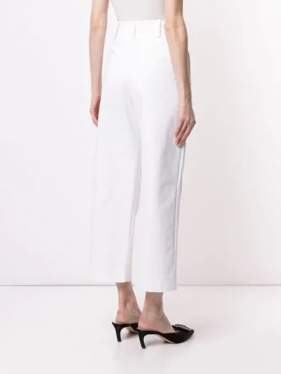 LANVIN HIGH-WAISTED TROUSERS - 白色