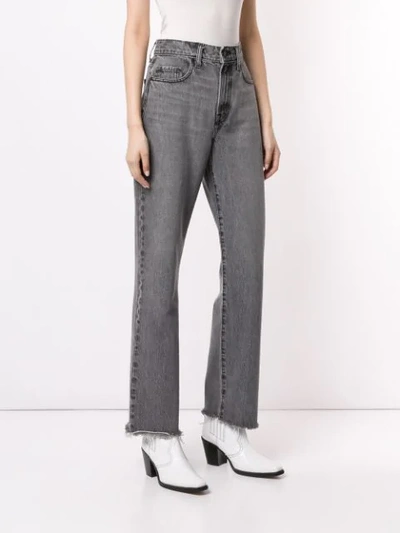 Shop Nobody Denim 'arlo' Jeans Mit Hohem Bund In Grey
