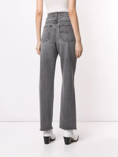 Shop Nobody Denim 'arlo' Jeans Mit Hohem Bund In Grey