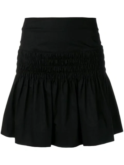 Shop Isabel Marant Étoile Elasticated Detail Skirt In Black