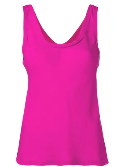 Shop Theory Scoop Neck Vest In Pink