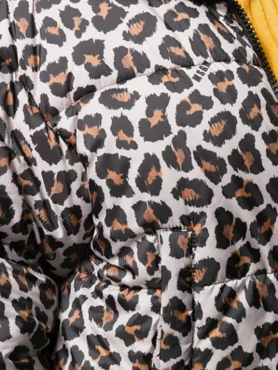 MSGM LEOPARD PRINT BOMBER JACKET - 大地色