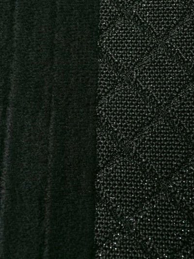 Shop Balmain Iridescent Mini Skirt In Black