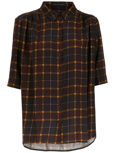 Shop Andrea Marques Checked Shirt In Multi