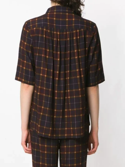 Shop Andrea Marques Checked Shirt In Multi