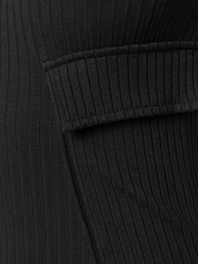 Shop Courrèges Ribbed Midi Dress In Black