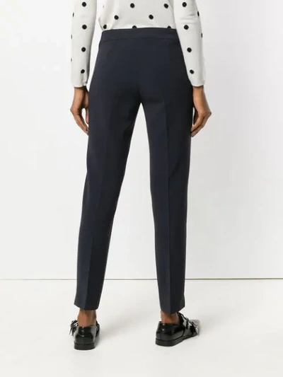 Shop Max Mara Skinny Trousers - Blue