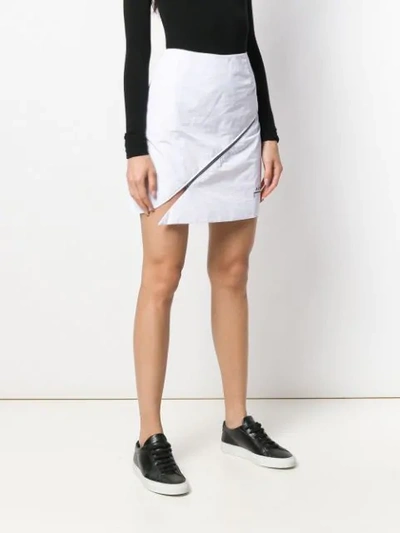 Shop A-cold-wall* Asymmetric Skirt In White