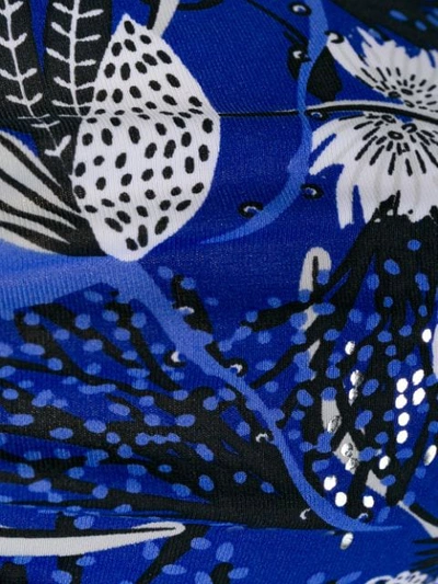 Shop Emmanuela Swimwear Carla Floral Print Bikini In Blue