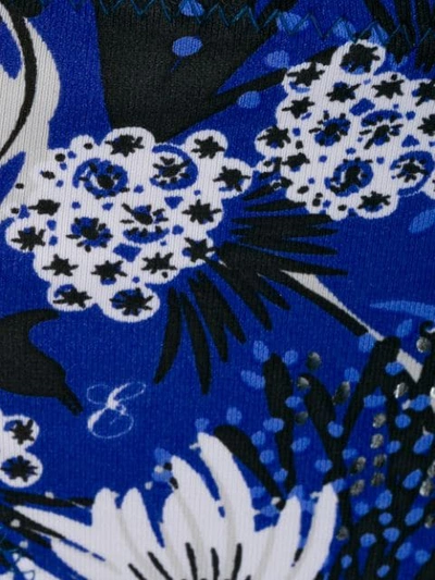 Shop Emmanuela Swimwear Carla Floral Print Bikini In Blue