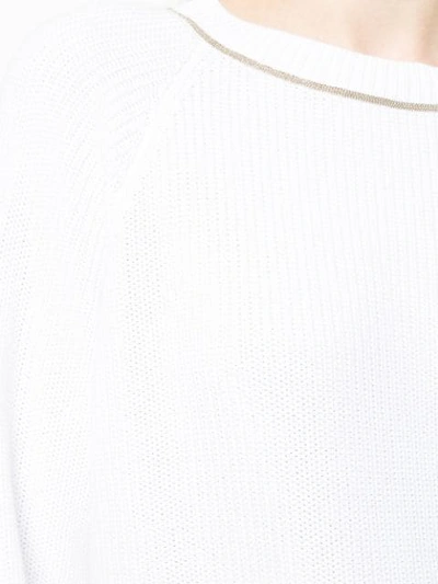 Shop Brunello Cucinelli Longsleeved Sweater In White
