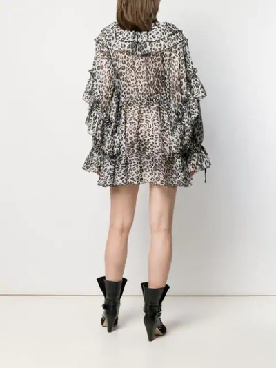 Shop Redemption Leopard Print Dress In Black