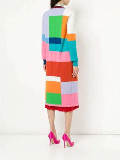 Shop Mary Katrantzou Block Colour Cardi In Multicolour