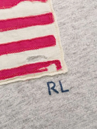 Shop Polo Ralph Lauren Usa Flag T In Grey